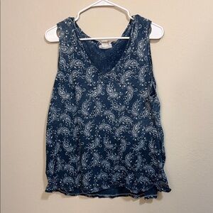 Ariat Navy Paisley Tank Top